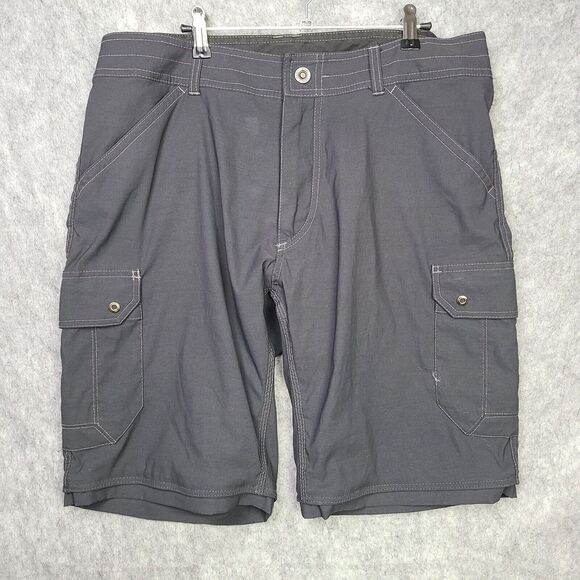 Kuhl Renegade Cargo Shorts Men's 36 Black 11" Workwear Utility Hike Outdoor Camp - Picture 1 of 10